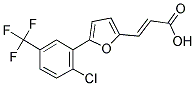 (2E)-3-(5-[2-CHLORO-5-(TRIFLUOROMETHYL)PHENYL]-2-FURYL)ACRYLIC ACID Struktur