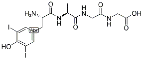 3,5'-DIIODO-TYR-ALA-GLY-GLY Struktur