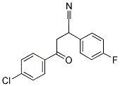 4-(4-CHLOROPHENYL)-2-(4-FLUOROPHENYL)-4-OXOBUTANENITRILE Struktur