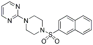 1-(2-NAPHTHYLSULFONYL)-4-PYRIMIDIN-2-YLPIPERAZINE Struktur