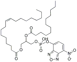 1-OLEOYL-2-[12-[(7-NITRO-2-1,3-BENZOXADIAZOL-4-YL)AMINO]DODECANOYL]-SN-GLYCERO-3-PHOSPHATE(MONOSODIUM SALT) Struktur