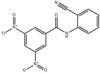 N-(2-CYANOPHENYL)-3,5-DINITROBENZAMIDE Struktur