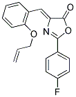 (4Z)-4-[2-(ALLYLOXY)BENZYLIDENE]-2-(4-FLUOROPHENYL)-1,3-OXAZOL-5(4H)-ONE Struktur