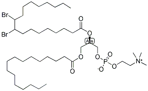 1-PALMITOYL-2-STEAROYL(9-10)DIBROMO-SN-GLYCERO-PHOSPHOCHOLINE Struktur