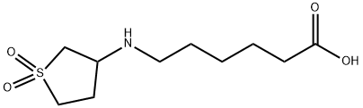 6-(1,1-DIOXO-TETRAHYDRO-1-THIOPHEN-3-YLAMINO)-HEXANOIC ACID Struktur