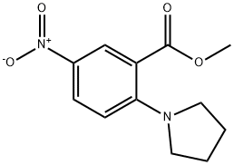 METHYL 5-NITRO-2-(1-PYRROLIDINYL)BENZENECARBOXYLATE Struktur