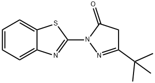 1-BENZOTHIAZOL-2-YL-3-(TERT-BUTYL)-2-PYRAZOLIN-5-ONE Struktur