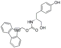 N-FMOC-(R)-2-AMINO-3-(4-HYDROXYPHENYL)-1-PROPANOL Struktur