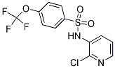 N1-(2-CHLORO-3-PYRIDYL)-4-(TRIFLUOROMETHOXY)BENZENE-1-SULFONAMIDE Struktur