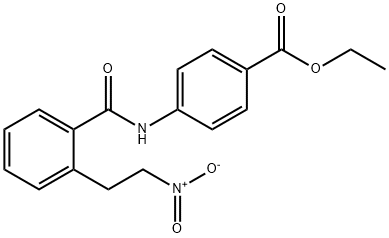 ETHYL 4-([2-(2-NITROETHYL)BENZOYL]AMINO)BENZENECARBOXYLATE Struktur