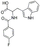 2-[(4-FLUOROBENZOYL)AMINO]-3-(1H-INDOL-3-YL)PROPANOIC ACID Struktur