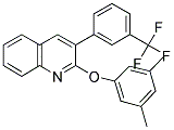 2-(3,5-DIMETHYLPHENOXY)-3-[3-(TRIFLUOROMETHYL)PHENYL]QUINOLINE Struktur