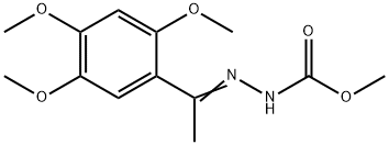 METHYL 2-[1-(2,4,5-TRIMETHOXYPHENYL)ETHYLIDENE]-1-HYDRAZINECARBOXYLATE Struktur