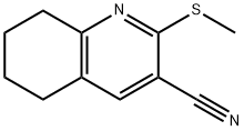 2-METHYLSULFANYL-5,6,7,8-TETRAHYDRO-QUINOLINE-3-CARBONITRILE Struktur