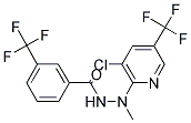 N-((3-CHLORO-5-(TRIFLUOROMETHYL)(2-PYRIDYL))METHYLAMINO)(3-(TRIFLUOROMETHYL)PHENYL)FORMAMIDE Struktur