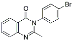 3-(4-BROMOPHENYL)-2-METHYLQUINAZOLIN-4(3H)-ONE Struktur