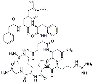 VASOPRESSIN (LINEAR), V-1A ANTAGONIST(PHENYLACETYL1, O-ME-D-TYR2, [125I-ARG6]-) Struktur