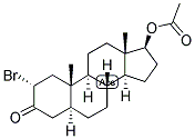 5-ALPHA-ANDROSTAN-2-ALPHA-BROMO-17-BETA-OL-3-ONE ACETATE Struktur