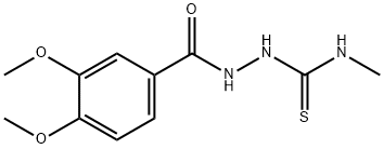 2-(3,4-DIMETHOXYBENZOYL)-N-METHYL-1-HYDRAZINECARBOTHIOAMIDE Struktur