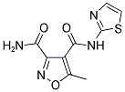 5-METHYL-N4-(1,3-THIAZOL-2-YL)-3,4-ISOXAZOLEDICARBOXAMIDE Struktur