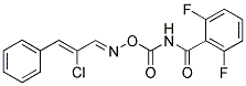 [(([(2-CHLORO-3-PHENYLPROP-2-ENYLIDENE)AMINO]OXY)CARBONYL)AMINO](2,6-DIFLUOROPHENYL)METHANONE Struktur