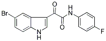 N1-(4-FLUOROPHENYL)-2-(5-BROMO-1H-INDOL-3-YL)-2-OXOACETAMIDE Struktur