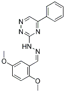 2,5-DIMETHOXYBENZALDEHYDE (5-PHENYL-1,2,4-TRIAZIN-3-YL)HYDRAZONE Struktur