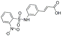 3-(3-([(2-NITROPHENYL)SULFONYL]AMINO)PHENYL)ACRYLIC ACID Struktur