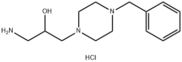 1-AMINO-3-(4-BENZYLPIPERAZIN-1-YL)PROPAN-2-OLTRIHYDROCHLORIDE Struktur