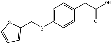 4-(N-(2-THIENYL)METHYL)AMINOBENZOIC ACID Struktur