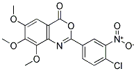 2-(4-CHLORO-3-NITROPHENYL)-6,7,8-TRIMETHOXY-4H-3,1-BENZOXAZIN-4-ONE Struktur