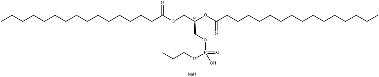 1,2-DIPALMITOYL-SN-GLYCERO-3-PHOSPHOPROPANOL (SODIUM SALT) Struktur