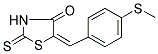 5-((E)-[4-(METHYLSULFANYL)PHENYL]METHYLIDENE)-2-THIOXO-1,3-THIAZOLAN-4-ONE Struktur