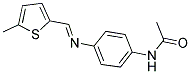 N-(4-(((5-METHYLTHIEN-2-YL)METHYLENE)AMINO)PHENYL)ACETAMIDE Struktur