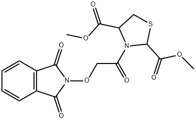 DIMETHYL 3-(2-[(1,3-DIOXO-1,3-DIHYDRO-2H-ISOINDOL-2-YL)OXY]ACETYL)-1,3-THIAZOLANE-2,4-DICARBOXYLATE Struktur