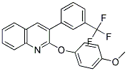 2-(4-METHOXYPHENOXY)-3-[3-(TRIFLUOROMETHYL)PHENYL]QUINOLINE Struktur