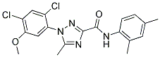 1-(2,4-DICHLORO-5-METHOXYPHENYL)-N-(2,4-DIMETHYLPHENYL)-5-METHYL-1H-1,2,4-TRIAZOLE-3-CARBOXAMIDE Struktur