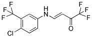 4-[4-CHLORO-3-(TRIFLUOROMETHYL)ANILINO]-1,1,1-TRIFLUOROBUT-3-EN-2-ONE Struktur