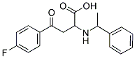 4-(4-FLUOROPHENYL)-4-OXO-2-[(1-PHENYLETHYL)AMINO]BUTANOIC ACID Struktur