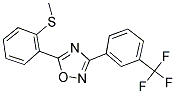 5-[2-(METHYLSULFANYL)PHENYL]-3-[3-(TRIFLUOROMETHYL)PHENYL]-1,2,4-OXADIAZOLE Struktur