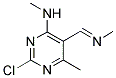 2-CHLORO-N,6-DIMETHYL-5-[(METHYLIMINO)METHYL]-4-PYRIMIDINAMINE Struktur