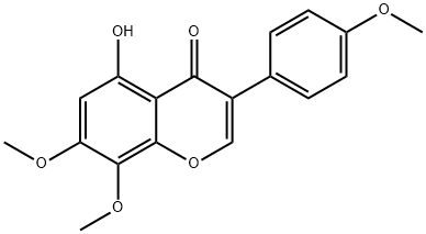 8-HYDROXYGENISTEIN-7,8,4'-TRIMETHYL ETHER Struktur