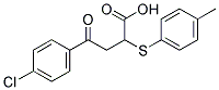 4-(4-CHLOROPHENYL)-2-[(4-METHYLPHENYL)SULFANYL]-4-OXOBUTANOIC ACID Struktur