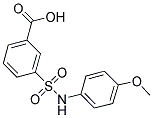 3-(4-METHOXY-PHENYLSULFAMOYL)-BENZOIC ACID Struktur