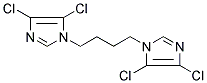 4,5-DICHLORO-1-[4-(4,5-DICHLORO-1H-IMIDAZOL-1-YL)BUTYL]-1H-IMIDAZOLE Struktur