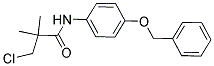 N-[4-(BENZYLOXY)PHENYL]-3-CHLORO-2,2-DIMETHYLPROPANAMIDE Struktur