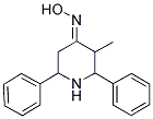 (4E)-3-METHYL-2,6-DIPHENYLPIPERIDIN-4-ONE OXIME Struktur