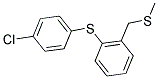 1-[(4-CHLOROPHENYL)SULFANYL]-2-[(METHYLSULFANYL)METHYL]BENZENE Struktur