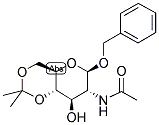 BENZYL 2-ACETAMIDO-2-DEOXY-4,6-O-ISOPROPYLIDENE-BETA-D-GLUCOPYRANOSIDE Struktur