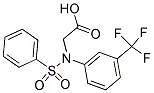 2-[(PHENYLSULFONYL)-3-(TRIFLUOROMETHYL)ANILINO]ACETIC ACID Struktur